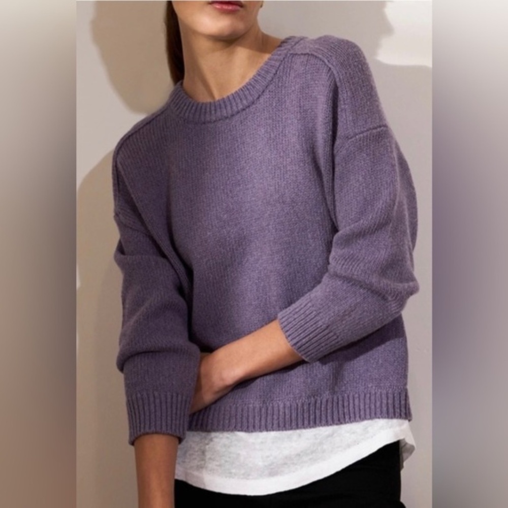 Brochu Walker Corbin Crew Looker Sweater 3/4 Bracelet Sleeve sz XS